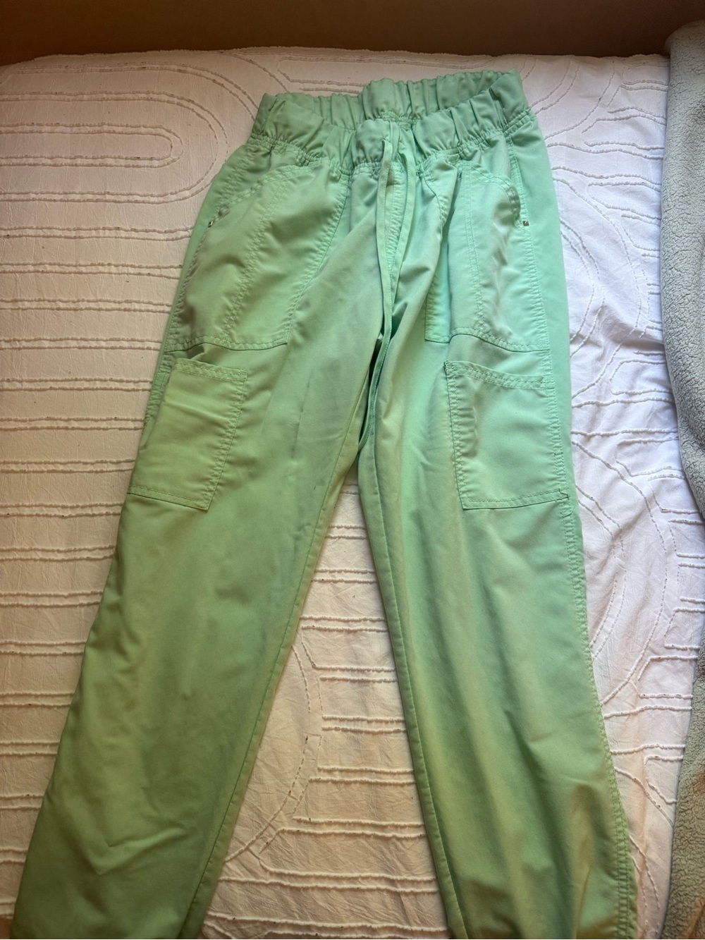 Scrubstar Mint Green Cargo Jogger Scrub Pants